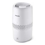 Philips Nemlendirici 2000 Serisi - Hijyenik Nemlendirme,%99,97 Daha Az Bakteri, 2L Su Haznesi, 190 ml/saat, 31 m²'ye Kadar Odalar için, Ultra Sessiz (32 dB), Otomatik Kapanma, Beyaz (HU2510/10)