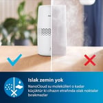 Philips Nemlendirici 2000 Serisi - Hijyenik Nemlendirme,%99,97 Daha Az Bakteri, 2L Su Haznesi, 190 ml/saat, 31 m²'ye Kadar Odalar için, Ultra Sessiz (32 dB), Otomatik Kapanma, Beyaz (HU2510/10)