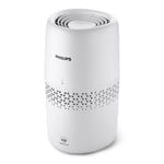 Philips Nemlendirici 2000 Serisi - Hijyenik Nemlendirme,%99,97 Daha Az Bakteri, 2L Su Haznesi, 190 ml/saat, 31 m²'ye Kadar Odalar için, Ultra Sessiz (32 dB), Otomatik Kapanma, Beyaz (HU2510/10)