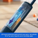 Philips OneUp 3000 Serisi Elektrikli Mop - Daha Temiz Zeminler, Daha Hızlı Paspaslama, 360° Dönen Menteşeli Kablosuz Tasarım, Yıkanabilir Yeniden Kullanılabilir Pedl - Seçenekler: XV3101/01, XV5113/01