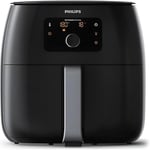 Philips Premium Airfryer XXL – Yağ Alma Teknolojisi, Hızlı Hava, Dijital Ekran, Kızartma/Fırın/Izgara/Fırında Pişirme/Yeniden Isıtma, 1.4kg Kapasite, Bulaşık Makinesinde Yıkanabilir, Siyah (HD9650/90)