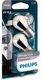 Philips PY21W Chrome Diadem 12V 93 Turuncu Amber Silver Vision Ampul 2 ADET