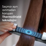 Philips Saç Düzleştirici, Bukle Özellikli, Argan Yağlı Plaka, ThermoShield, İyonik Bakım, Hızlı Isınma, Geniş Sıcaklık Ayarı, Isıya Dayanıklı Kılıf Hediyeli, BHS520/00