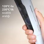 Philips Saç Düzleştirici, Bukle Özellikli, Argan Yağlı Plaka, ThermoShield, İyonik Bakım, Hızlı Isınma, Geniş Sıcaklık Ayarı, Isıya Dayanıklı Kılıf Hediyeli, BHS520/00