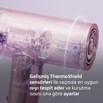 Philips Saç Kurutma Makinesi – ThermoShield Advanced Koruma, 228 km/s Hava Akışı, 200M İyonik Bakım, Çift Hava Girişi, Hassas Mod, BLDC Motor ile Ultra Hızlı Kurutma, BHD837/10