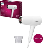 Philips Saç Kurutma Makinesi, ThermoShield Isı Koruma Teknolojisi, 2 Kat İyonik Bakım, 6 Kademeli Hız ve Sıcaklık Ayarı, Soğuk Hava Üfleme, 2100W Güçlü Performans, Parlak Saçlar, BHD500/00