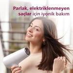 Philips Saç Kurutma Makinesi, ThermoShield Isı Koruma Teknolojisi, 2 Kat İyonik Bakım, 6 Kademeli Hız ve Sıcaklık Ayarı, Soğuk Hava Üfleme, 2100W Güçlü Performans, Parlak Saçlar, BHD500/00