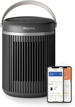 Philips Serisi 3000 2000W Enerji Tasarruflu Bağlantılı Isıtıcı, EcoAI ile%50'ye Kadar Enerji Tasarrufu, Sessiz, 5 Güvenlik Fonksiyonu, 45°'lik Salınım, Koyu Gri (CX3120/01)