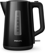 Philips Serisi 3000 Su Isıtıcısı, 1,7 L Yaylı Kapak, Düz Isıtma Elemanı, Işık Göstergesi, Çıkarılabilir Filtre, Çeşitli Güvenlik Sistemleri, Siyah (HD9318/20)