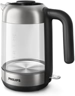 Philips Serisi 5000 Cam Su Isıtıcısı - 1,7L, Hızlı Kaynatma, Paslanmaz Çelik Eleman, Kireç Filtresi, 360° Kablosuz Taban, Çıkarılabilir Kapak, Mavi Işık Göstergesi (HD9339/80)