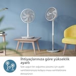 PHILIPS SilentWings teknolojisi ile güçlü ve süper sessiz ayaklı vantilatör. 19 dB. 2'si 1 arada masa ve ayaklı vantilatör. Eğim ve salınım ayarlanabilir. 12 saatlik zamanlayıcı. Beyaz. (CX2550/00)