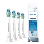 Philips Sonicare HX9024/12 Optimal Plaque Defence BrushSync Enabled yedek fırça başlığı, beyaz, 4 adet