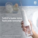 Philips Sonicare Power Flosser 3000 Kablosuz Ağız Duşu, Hızlı ve Etkili Diş Arası Temizliği, Quad Stream Teknolojisi, Yedek Başlıklı, Beyaz, HX3826/31