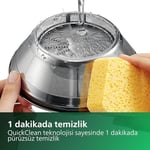 Philips Viva Collection Meyve Sıkacağı - Kompakt Tasarım, QuickClean Teknolojisi, Bardağa Doğrudan Servis, 500W Motor, 1.5L Kapasite, Damlatmaz, Kolay Temizlenir (HR1832/00)
