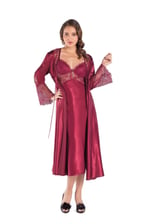 Pierre Cardin Kadın Bordo Altılı Saten Çeyiz Seti 6620