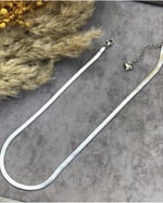 Pigna Aksesuar İtalyan ezme Çelik Zincir Gümüş 60 cm erkek (KUTULU)