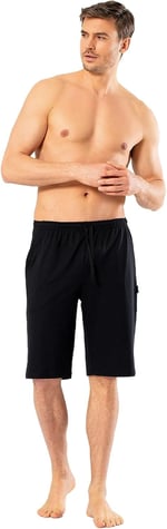 Pijama Pazarı 2172 Erkek Modal Bermuda Tek Alt - Siyah SİYAH S