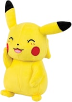 (Pikachu) - Pokemon Pikachu 20cm Plush Toy - Happy Pikachu Pose