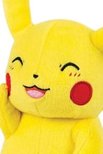 (Pikachu) - Pokemon Pikachu 20cm Plush Toy - Happy Pikachu Pose