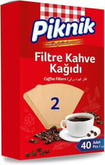 Piknik Kahve Filtre Kağidi 40'li No:2