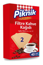 Piknik Kahve Filtre Kağidi 40'li No:2