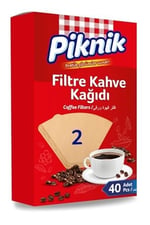 Piknik Kahve Filtre Kağidi 40'li No:2