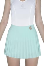 Pileli Yeşil Tenis Eteği