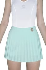 Pileli Yeşil Tenis Eteği
