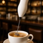 Pilli Süt Köpürtücü – Cappuccino ve Latte için Kahve Köpürtücü ve Köpük Yapıcı Çırpıcı