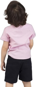 Pink Dokuma Erkek Çocuk Gömlek