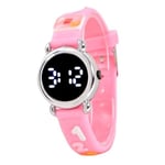 Pinkoli Pembe Led Silikon Kordonlu Şık Şirin Çocuk Kol Saati ST-304142