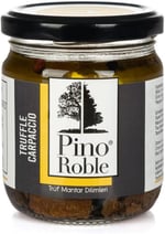 Pino Roble Dilimlenmiş Siyah Trüf Tuber Aestivum Mantarlı Melanosporum Trüf Esanslı Sızma Zeytinyağ Marineli Carpaccio 160 gr