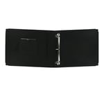 Pioneer T12JF-BK 30 cm x 30,5 cm Dikişli Suni Deri 3 Halkalı Cilt, Siyah