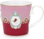 Pip Studio Love Birds Kırmızı Pembe Porselen Kupa 250 Ml