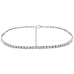 Pirinç Malzeme16 mm Taşlı Choker Kolye,Kadın Kolye,Taşlı Kolye