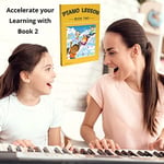 Piyano Dersi Kitabı 2 ve Renk Kodlu Not Çıkartmaları: Çocuklar ve Yeni Başlayanlar İçin Piyano Müzik Dersi ve Kılavuz Kitabı; ABD'de Tasarlanmış v - Seçenekler: Book, Note Chart + Book, Sticker + Book