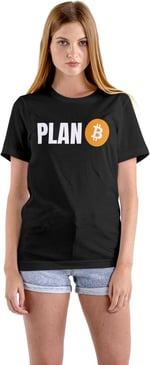 Plan Bitcoin Tişört Btc Tshirt Siyah Unisex