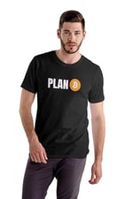 Plan Bitcoin Tişört Btc Tshirt Siyah Unisex