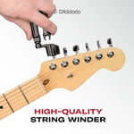 Planet Waves D'Addario Accessories Pro-Winder - Gitar Teli Sargısı, Kesici, Köprü Pimi Çekici, Üstün Ergonomik Hepsi Bir Arada Alet, Germe İçin, Siyah - Seçenekler: Gitar, Bas