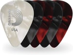Planet Waves D'Addario Classic Pearl Celluloid-Plektren in unterschiedlichen Stärken, 25er-Packung - Seçenekler: Çeşitli, 25 paket, Ağır, Işık, 25-pack, 100-Pack...