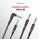 Planet Waves D'Addario Gitar Kablosu - Klasik Seri Enstrüman Kablosu - 1/4 İnç Fiş 1/4 İnç Fiş - 3.048 Sayaç - 1'li Paket - Seçenekler: 1.52 m, 3.048 Meter, 4.57 m, 6.10 m, Dik açı, Düz