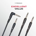 Planet Waves D'Addario Gitar Kablosu - Klasik Seri Enstrüman Kablosu - 1/4 İnç Fiş 1/4 İnç Fiş - 3.048 Sayaç - 1'li Paket - Seçenekler: 1.52 m, 3.048 Meter, 4.57 m, 6.10 m, Dik açı, Düz