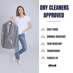 Plasticplace 0,65 Mil Şeffaf Giysi Kuru Temizleyiciler Plastik Pantolon Çantası 21