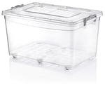 Plastik 50 lt Tekerlekli Multi Box Saklama Kabı - Seçenekler: 50 L, 80 L, 10 L, 30 L, 40 L, Derin, Kısa