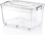 Plastik 50 lt Tekerlekli Multi Box Saklama Kabı - Seçenekler: 50 L, 80 L, 10 L, 30 L, 40 L, Derin, Kısa
