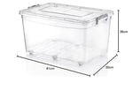 Plastik 50 lt Tekerlekli Multi Box Saklama Kabı - Seçenekler: 50 L, 80 L, 10 L, 30 L, 40 L, Derin, Kısa