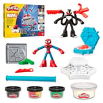 Play-Doh Marvel Spider-Man Fırlat ve İkiye Böl Kapışması Oyun Seti