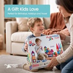 Playmags 100 Parça Manyetik Blok Set | 3+ Yaş Bebek ve Çocuklar için STEM Montessori Eğitim Seti | Okul Öncesi ve İlkokul Çocuklarına Uygun Oyuncak