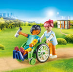 Playmobil City Life 70193 Tekerlekli Sandalyedeki Hasta, Yaşlar 4 ve Üzeri