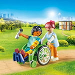 Playmobil City Life 70193 Tekerlekli Sandalyedeki Hasta, Yaşlar 4 ve Üzeri